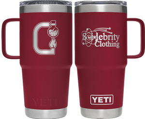 YETI Sci*lebrity - Chemistry- 20 OZ RAMBLER TRAVEL MUG WITH STRONGHOLD LID - Red