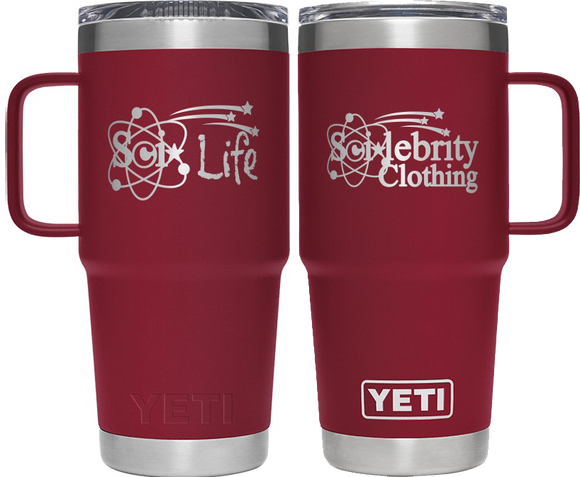 YETI Sci*lebrity - Sci*Life - 20 OZ RAMBLER TRAVEL MUG WITH STRONGHOLD LID - Red